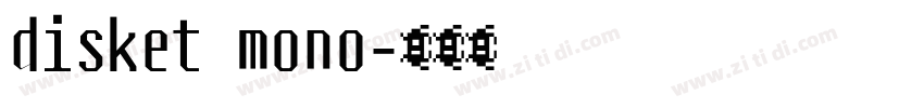 disket mono字体转换